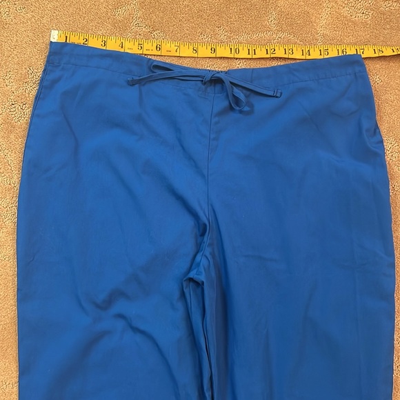 Cherokee Workwear Royal Blue Drawstring Scrub Pants Size Medium - Picture 3 of 7